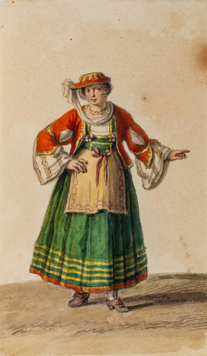 Saverio della Gatta - Costumi del Regno delle Due Sicilie, 1800, 47 gouaches