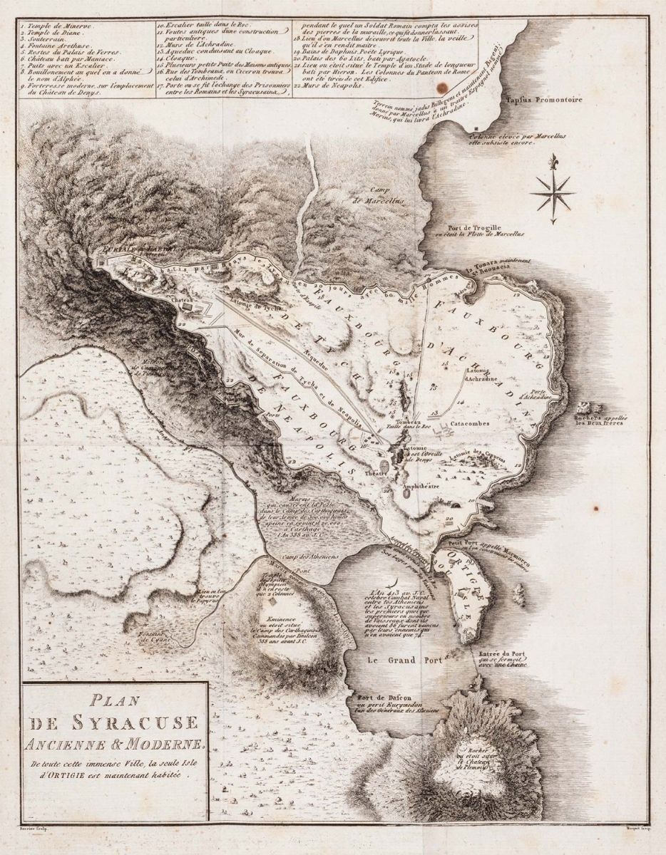 Dominique Vivant Denon - Voyage en Sicile, Prima edizione, 1788