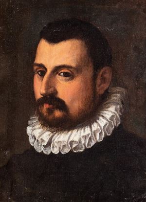 Scuola dell'Italia settentrionale, secolo XVII - A portrait of a gentleman, half-length 
