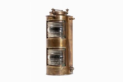 Giancarlo Bottaro, Fanale doppio da marina in ottone e vetro