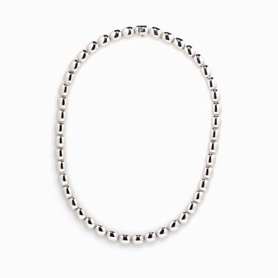 Collana in Oro Bianco a Girocollo, con M