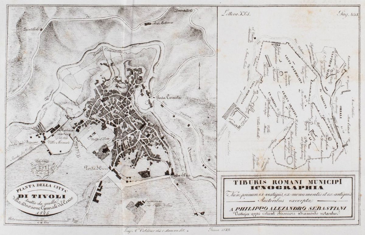 Filippo Alessandro Sebastiani - Viaggio a Tivoli: antichissima città Latino-Sabina, edizione orig...