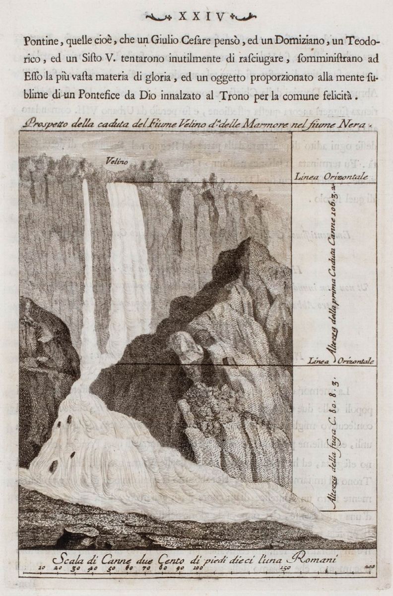 Carrara Francesco - La caduta del Velino nella Nera, 1779