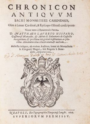 Chronicon antiquum sacri Monasterii Cassinensis