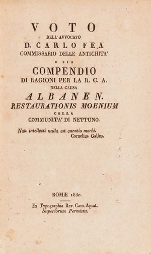 Relazione di un viaggio ad Ostia e alla Villa di Plinio