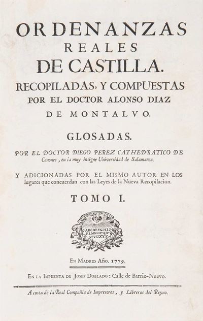 Ordenanzas de Castilla (1779)