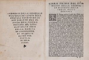 Libro primo della historia de l'Indie occidentali