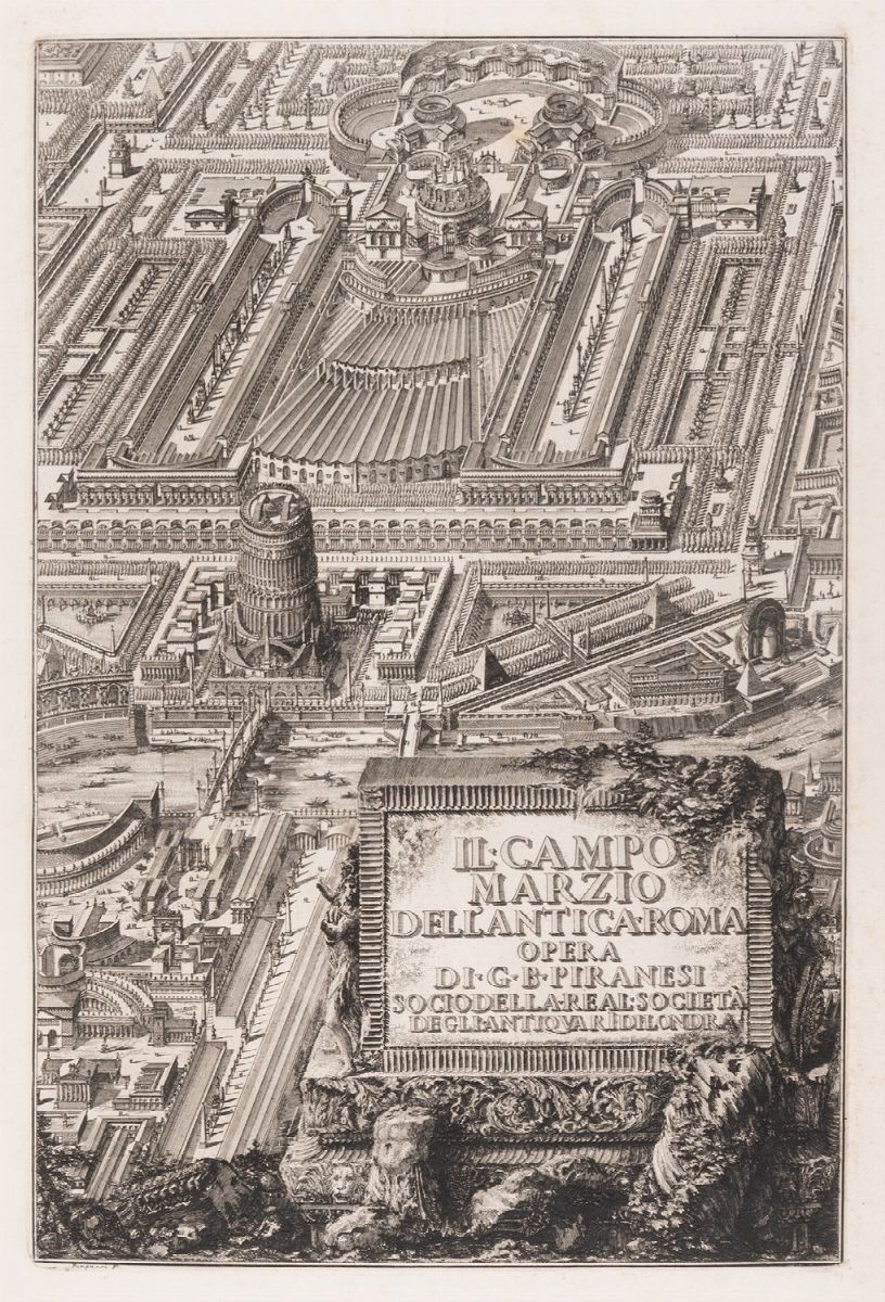 Giovanni Battista Piranesi - Antiquariorum Regiae Societatis Londinensis Socii Campus Martius Ant...