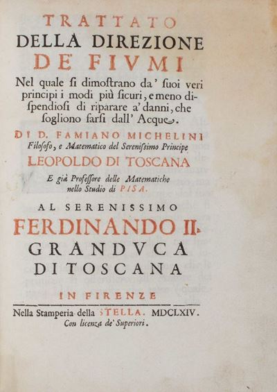 Trattato della direzione de' fiumi, 1664