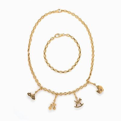 Collana in Oro con Charms, Cartier Caten