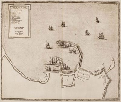Plan du Port de Naples, incisione su rame