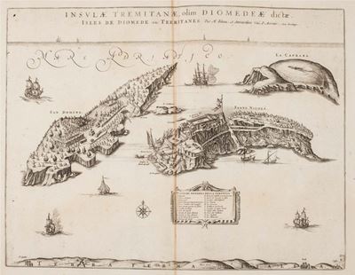 Insulae tremitanae, olim Diomedeae dictae, incisione su rame