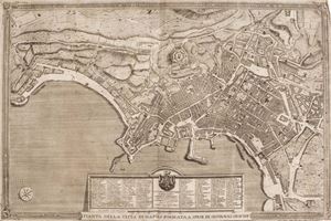 Pianta della città di Napoli