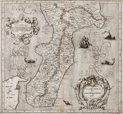 Magini, Calabria Ultra altera magnae graecae pars (incisione su rame, 1620)