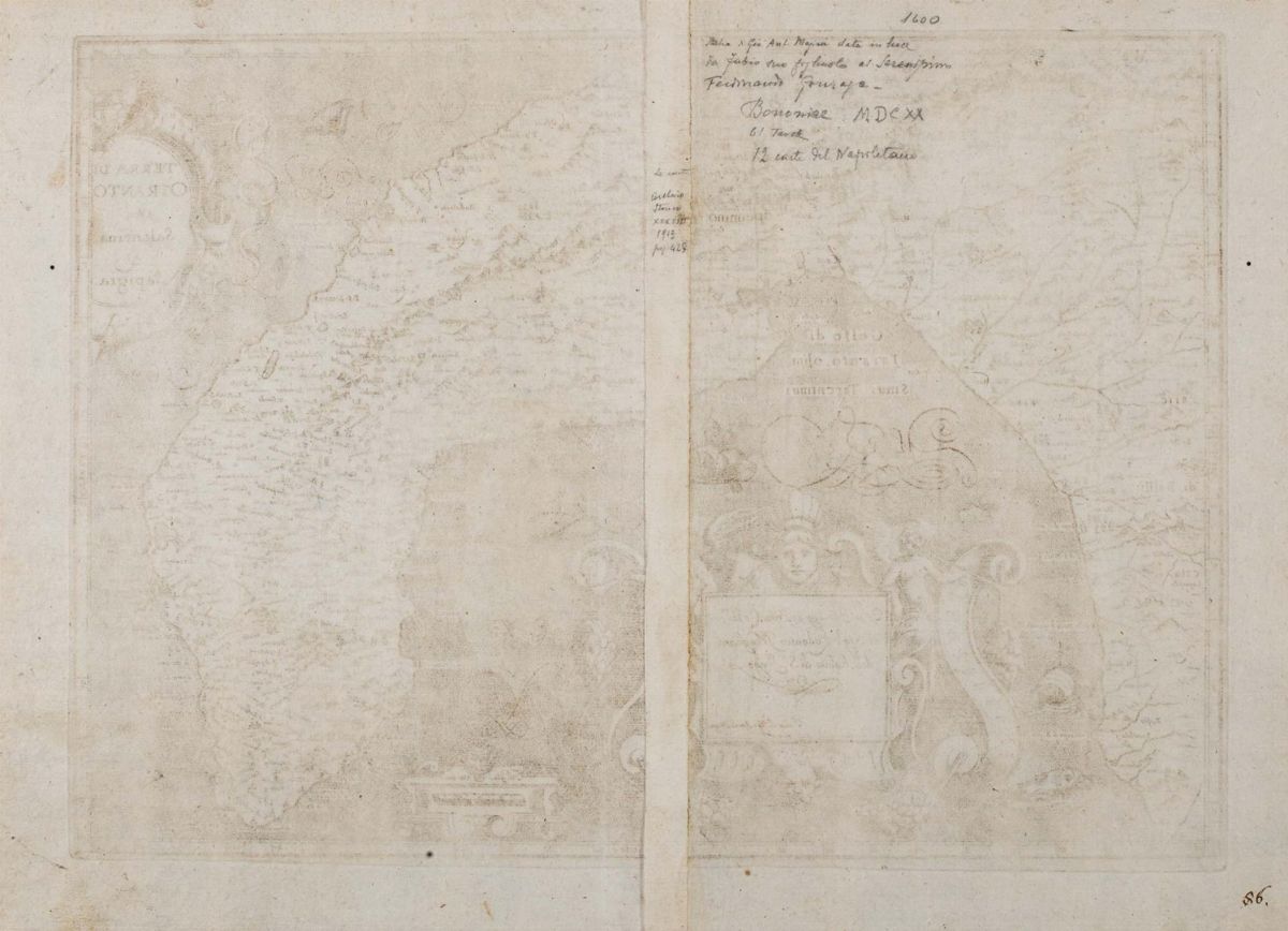 Magini, Giovanni Antonio - Magini, Terra di Otranto olim, Salentina, & Japigia, incisione su rame