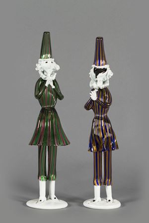 Venini, 1952 ca.
a) altezza cm 48,5 b) a