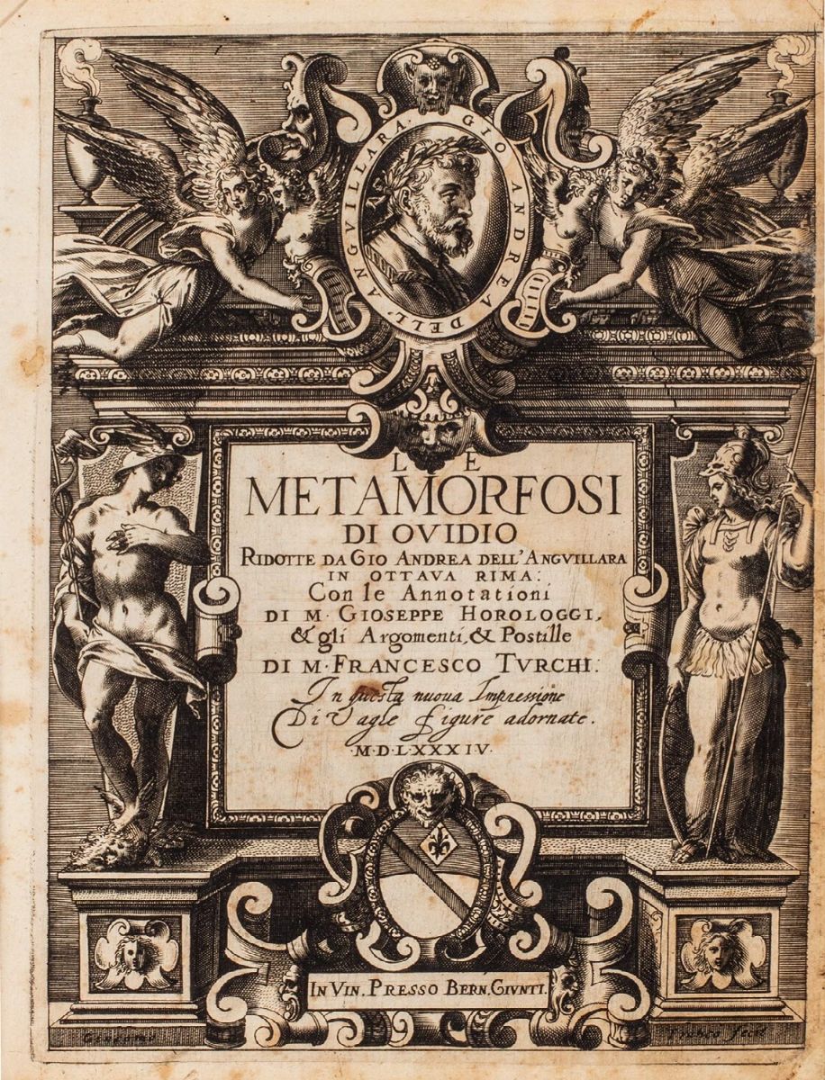 Ovidio Nasone, Publio - Le metamorfosi 1584, Libri, Autografi e Stampe