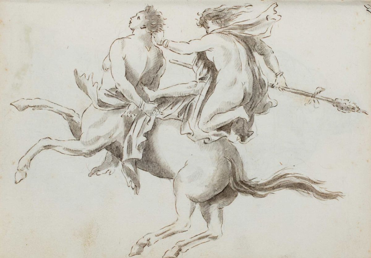 Artista neoclassicista, Album di disegni acquarellati con annotazioni di visitatore a Roma