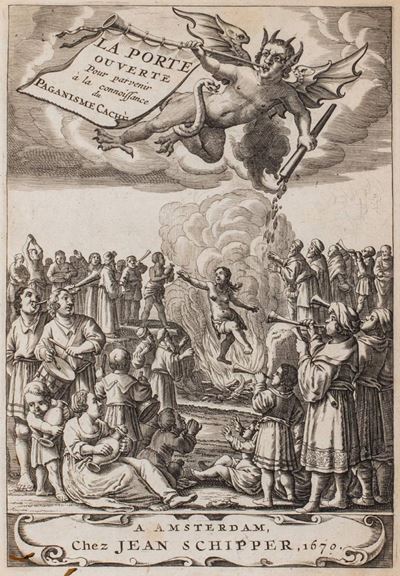 Le théâtre de l'idolâtrie, ou La porte ouverte - Prima edizione francese, 1670