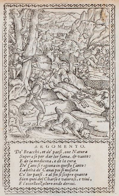 Valvason, Della caccia poema - Prima edizione del 1591