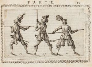 Oplomachia [...] Nella quale con dottrina morale, politica, e militare, e col mezzo delle figure si tratta per via di teorica, e di pratica del maneggio, e dell'vso delle armi. Distinta in tre discorsi di picca, d'alabarda, e di moschetto