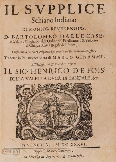 Casas, Istoria o Brevissima Relatione della Distruttione dell'Indie Occidentali, 1643