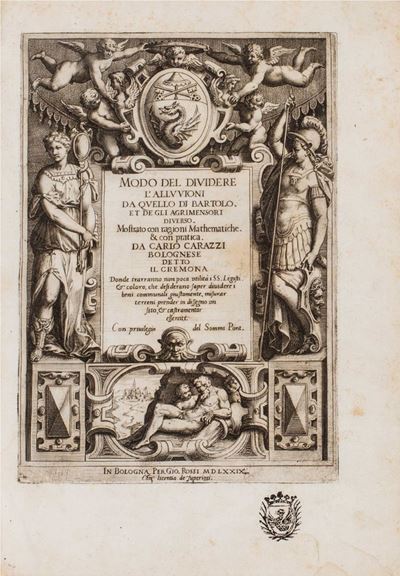 Carlo Caracci, Modo di dividere l'alluvioni da quello di Bartolo et de gli agrimensori diverso, 1...