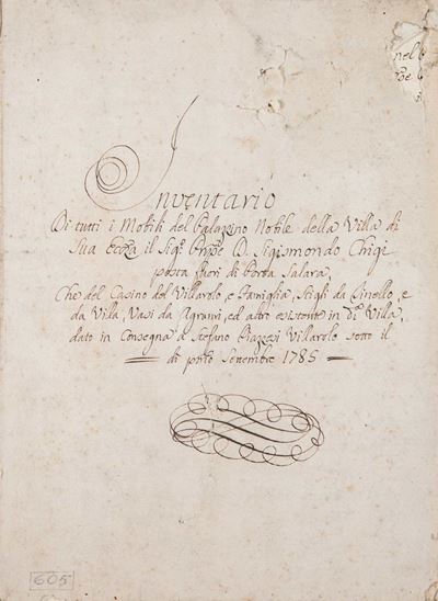 Notabili delle cose vedute in Roma, manoscritto cartaceo, 1827