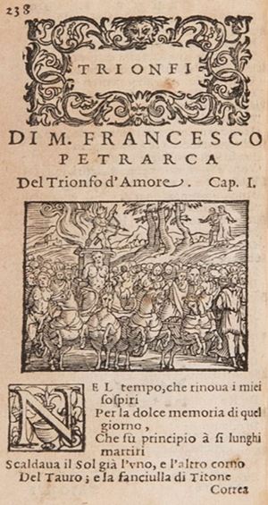 Il Petrarca di nuovo ristampato. Et diligentemente corretto