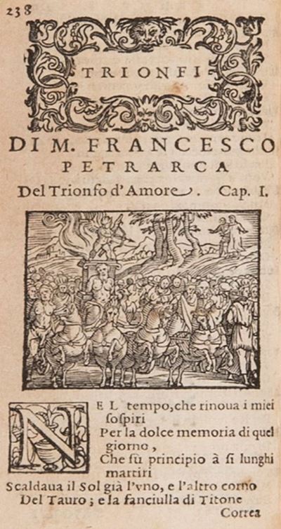 Il Petrarca di nuovo ristampato, 1596