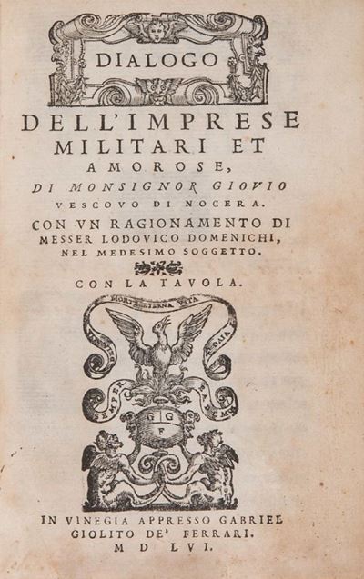 Giovio, Dialogo delle Imprese militari e amorose