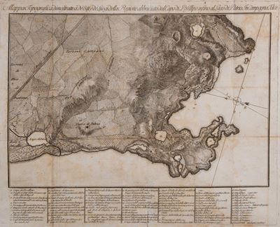 Storia della Regione Abbruciata in Campagna Felice, 1787 - Edizione con grande tavola calcografic...