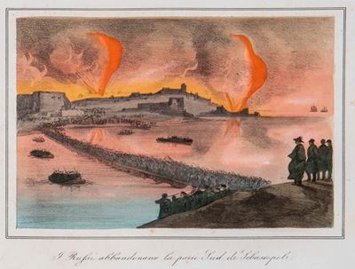 Raccolta di 38 tavole cromolitografiche della Guerra di Crimea