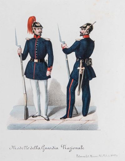 Regolamento per le vestimenta ed armamento della Guardia nazionale, 1848