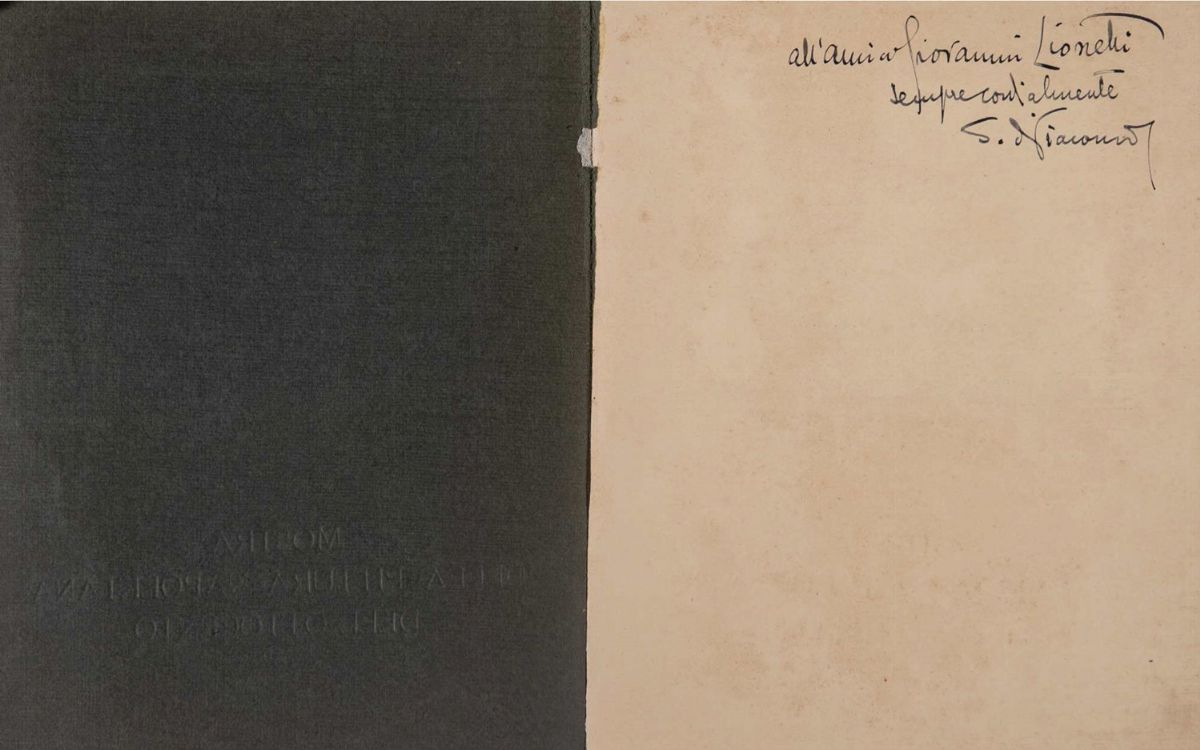 Salvatore di Giacomo - Catalogo biografico della mostra pittura napoletana dell'ottocento, 1922