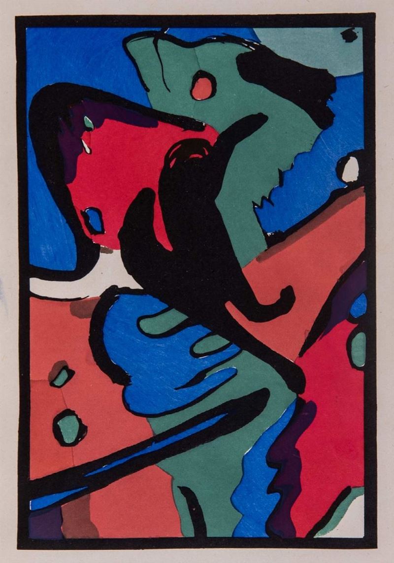 Wassily Kandinsky - Riproduzione di Quadri Famosi su Tela - Arte astratta,  Espressionismo, Der Blaue Reiter, Arte moderna - Dipinti Personalizzati di grandi  dimensioni - Composizione VIII 1923