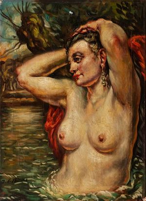 de Chirico Giorgio - Bagnante