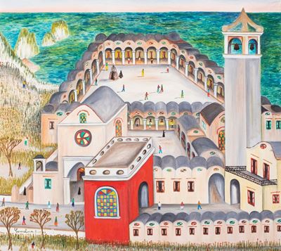 La Certosa di Capri, olio su tela, 1971