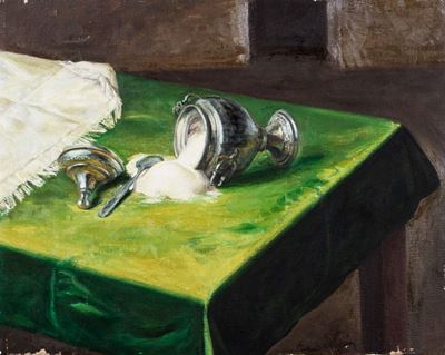 Zuccheriera, olio su tela, 40 x 50 cm, 1987