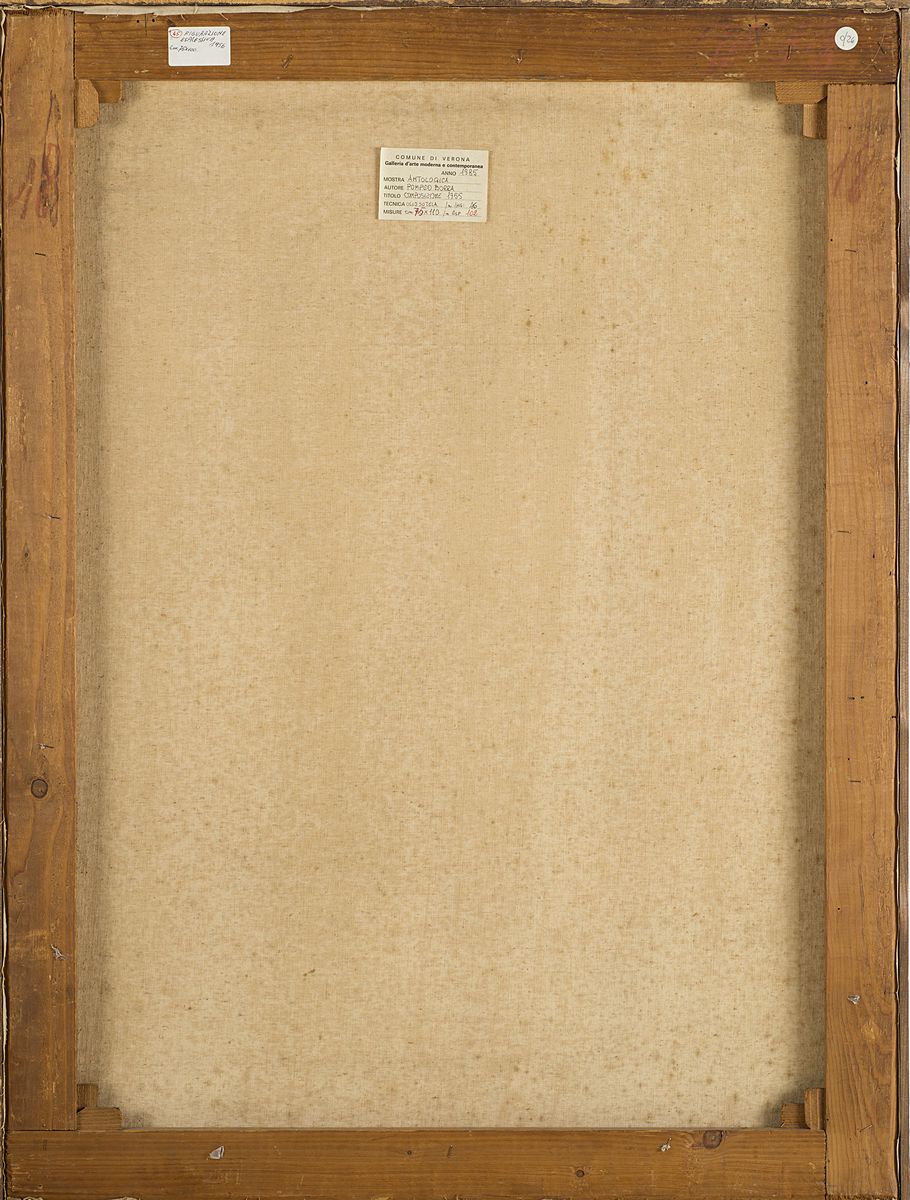 Pompeo Borra - Colloquio, 1955, olio su tela