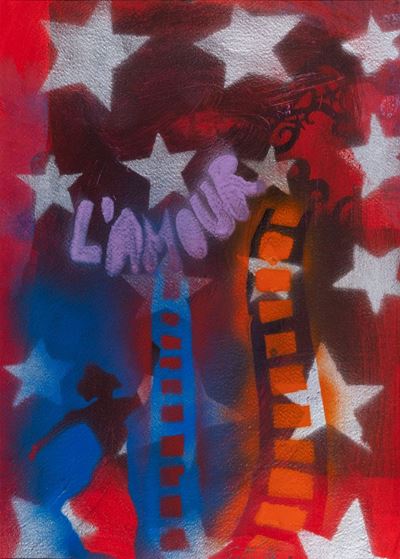 L'amour - Tecnica mista su carta, 2014
