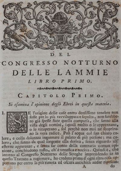Del Congresso Notturno delle Lammie [...]