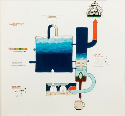 Guggenightmare Alpha, smalto su alluminio, 1982