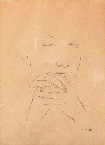 Volto - grafite su carta