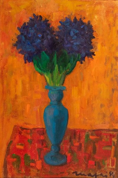 Giacinti blu, olio su tela, 1954