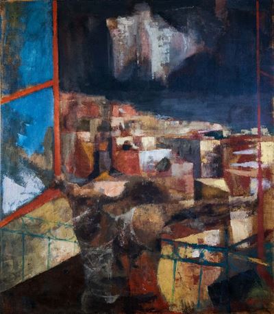 Ricordo di Napoli - New York, olio su tela