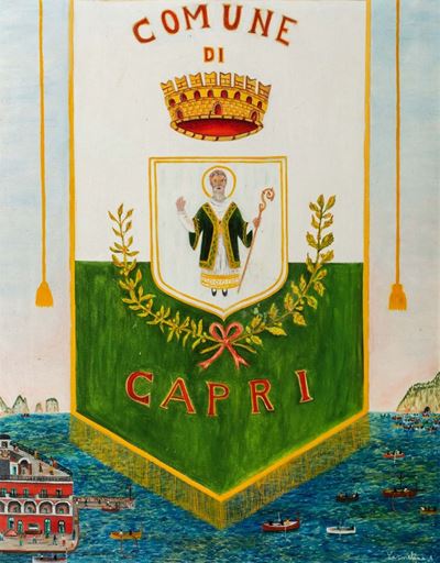 Comune di Capri, olio su tela
