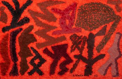 Composizione - Tecnica mista su carta, 2003