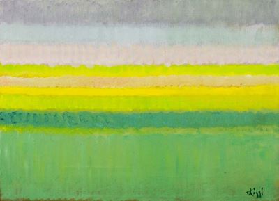Luce di temporale, olio su tela