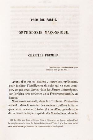 Jean Marie Ragon - Orthodoxie ma&#231;onnique, suivie de La ma&#231;onnerie occulte et de l&#39;initiation herm&#233;tique